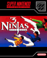 3 Ninjas Kick Back (SNES cover)