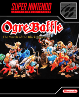 Ogre Battle: March of the Black Queen (SNES cover)