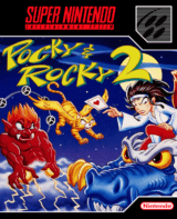 Pocky & Rocky 2 (SNES cover)