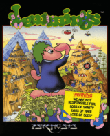 Lemmings (DOS cover)