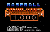 Baseball Simulator 1.000 (NES gallery 07)